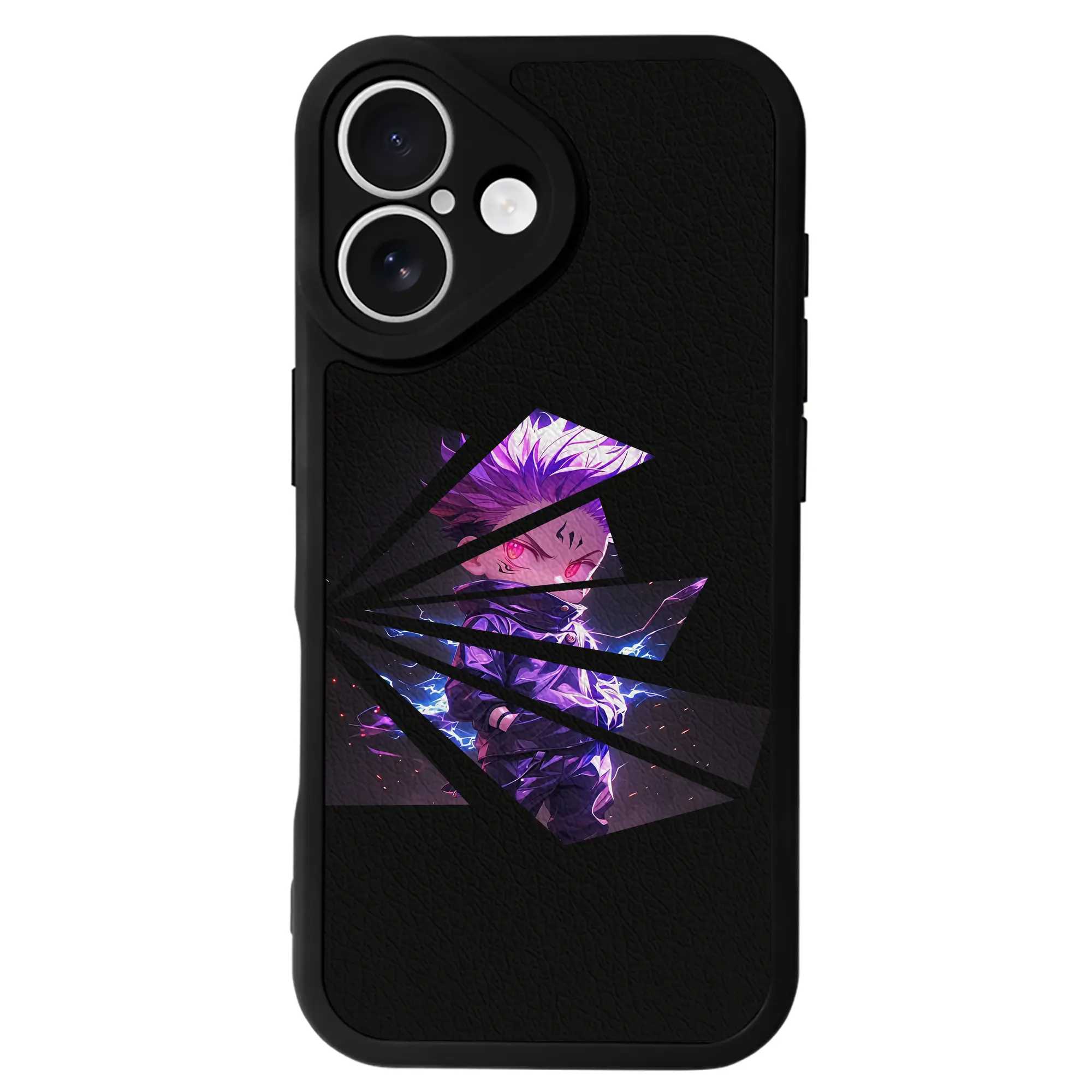 呪術廻戦 グッズ,虎杖 悠仁 - IPhone 16シリーズ対応 ・ シリコンスマホケース ・ レザー調 ・ 高精度フィット ・ 耐衝撃 ・ ワイヤレス充電対応 ・ 精密カット